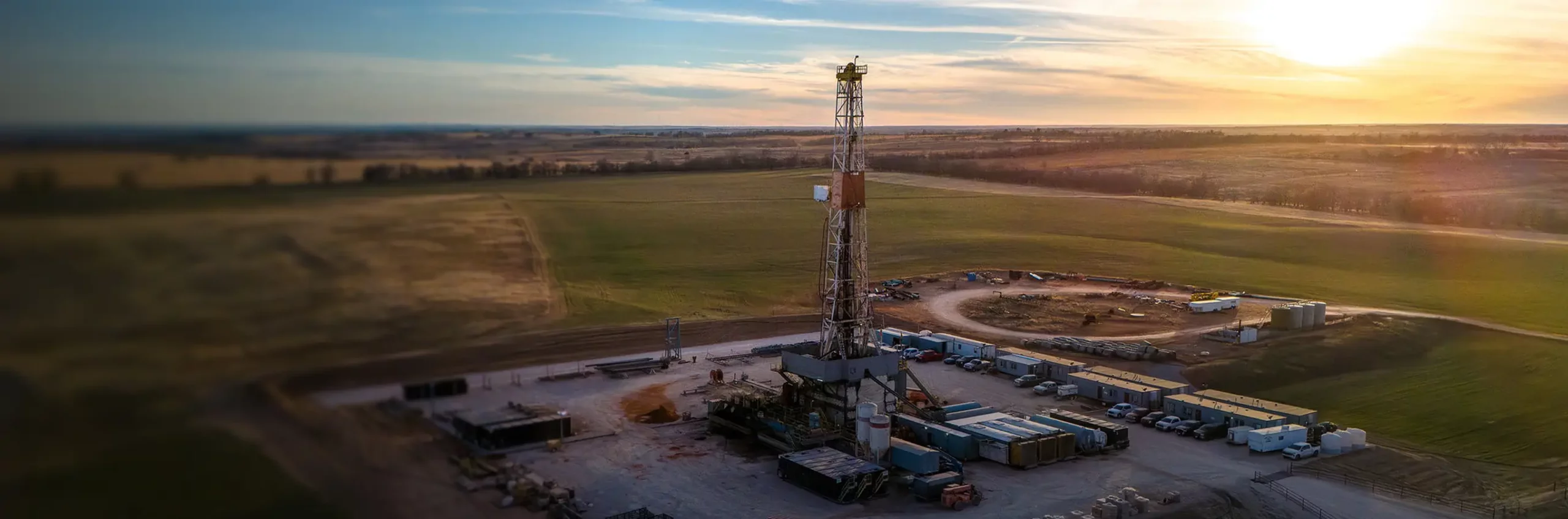 Benchmark Energy producing wellsite in the Anadarko Basin